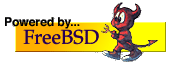 [This graphic is the Powered by FreeBSD Logo]